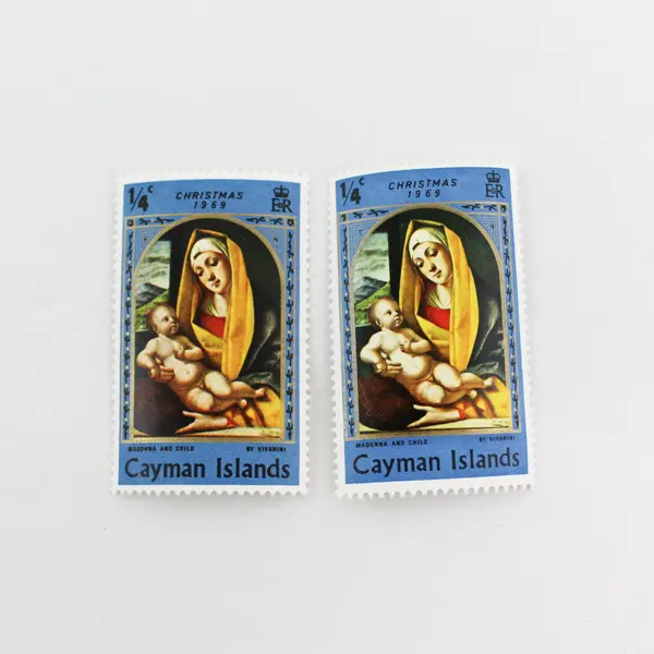 Lot Of 7 Cayman Islands Christmas Stamps MNH OG 1969 1970