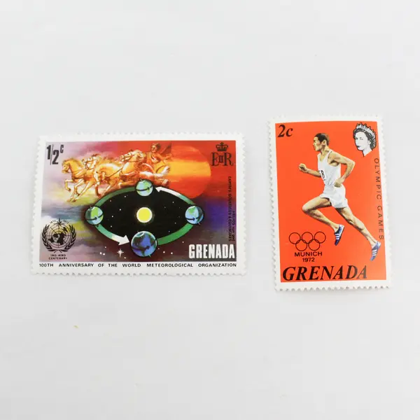 Lot Of 7 Grenada Mixed Stamps MNH OG 1970s Olympics Planes WMO