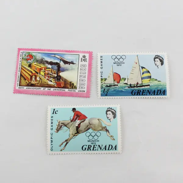 Lot Of 7 Grenada Mixed Stamps MNH OG 1970s Olympics Planes WMO
