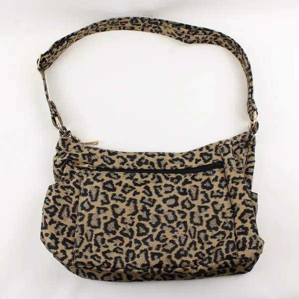 Travelon Women's Anti-Theft Adjustable Strap Hobo Leopard Print Bag