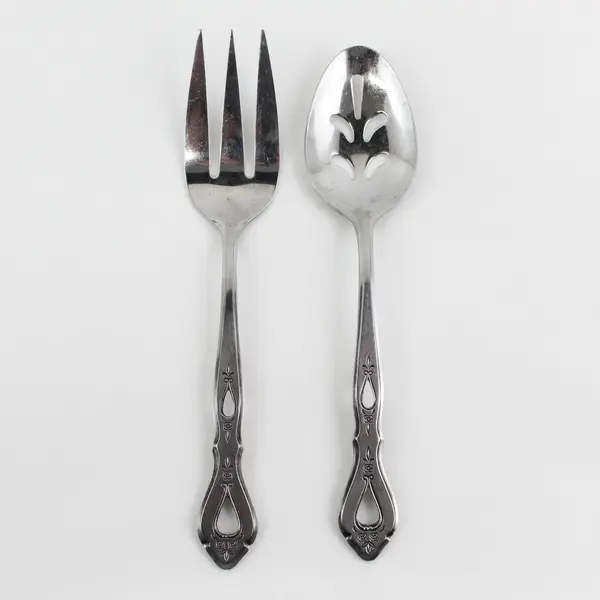 Lot of 2 Stanley Roberts Autumn Ballad Pattern SS Serving Pieces Rare HTF Good