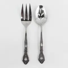 Lot of 2 Stanley Roberts Autumn Ballad Pattern SS Serving Pieces Rare HTF Good