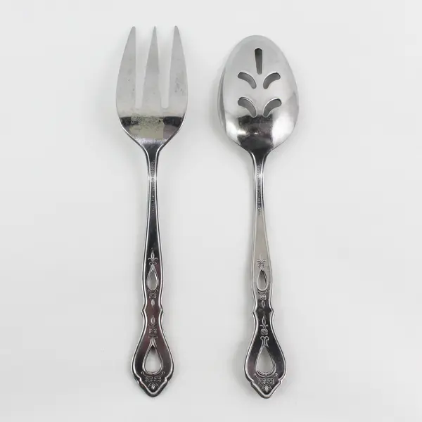 Lot of 2 Stanley Roberts Autumn Ballad Pattern SS Serving Pieces Rare HTF Good