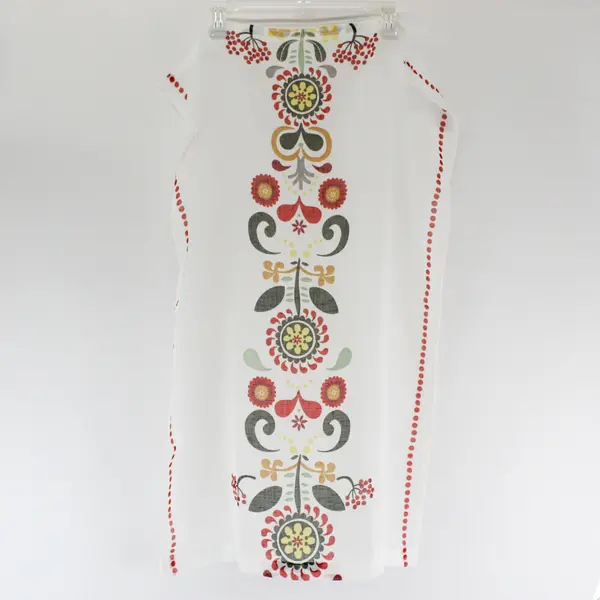 Vintage Floral Textile Fabric Panel 10x6.5in Sewing Quilting Craft