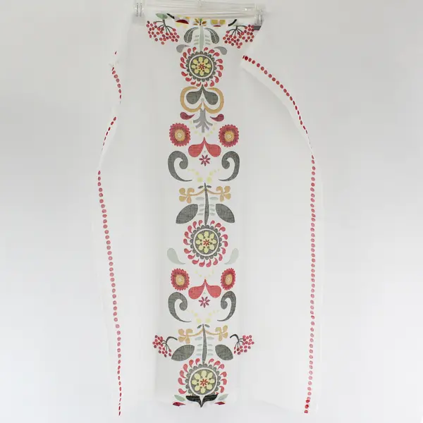 Vintage Floral Textile Fabric Panel 10x6.5in Sewing Quilting Craft