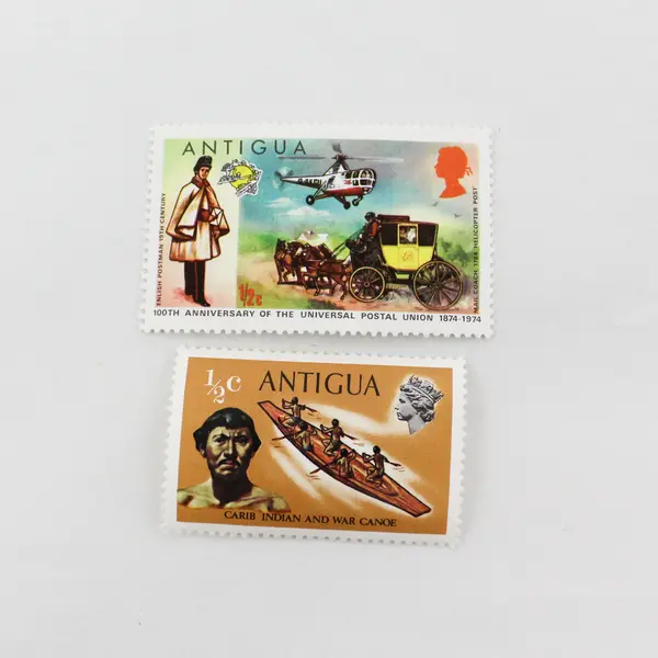 Lot Of 6 Mixed Caribbean Stamps Antigua Barbados Bermuda Jamaica 