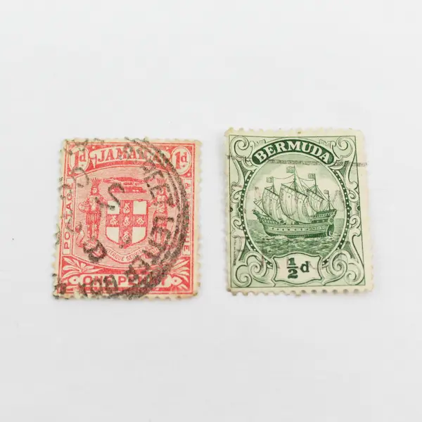Lot Of 6 Mixed Caribbean Stamps Antigua Barbados Bermuda Jamaica 
