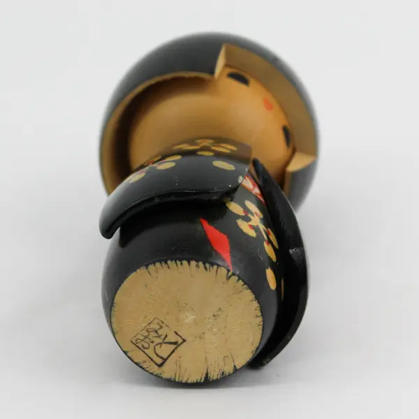 Japanese Hand Painted Wooden Geisha Kokeshi Doll 6"