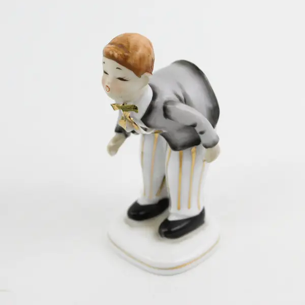 1956 Lefton Kissing Boy And Girl 2 Figurine Set KW10530