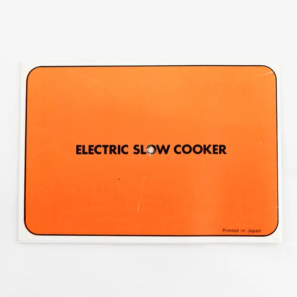 Electric Slow Cooker Crockery Chef Cook Book Vintage 70s Slow Cooker Recipes