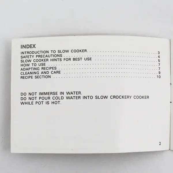 Electric Slow Cooker Crockery Chef Cook Book Vintage 70s Slow Cooker Recipes