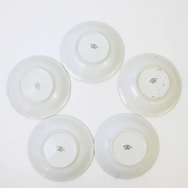 Lot Of 5 Johann Haviland Blue Garland Pattern Fruit/Dessert (Sauce) Bowls 5.25" 