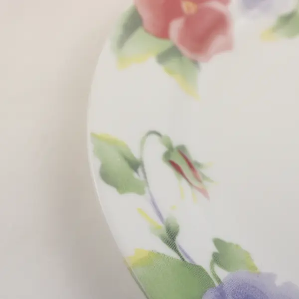 Corelle Summer Blush Pansy 7.25" Salad/Dessert Plates Set of 5