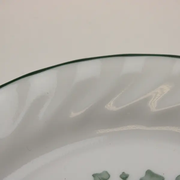 Set of 3 Corelle Callaway Ivy 7.25" Salad/Bread/Dessert Plates Green Rim