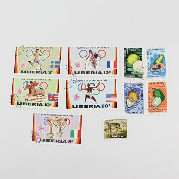 Lot Of 10 Africa Mixed Stamps Liberia Cameroon Angola Very Good Condition
