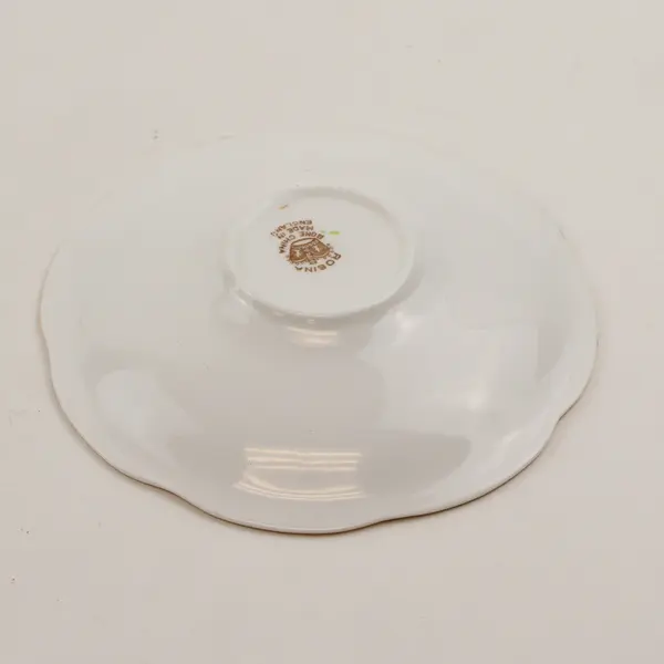 Rosina Bone China Saucer Blue & Yellow Floral Pattern 5.5in Collectible