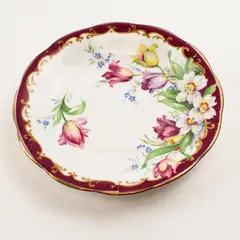 Vintage Bell China Narcissus Daffodil Saucer Gold Trim Tea Cup Saucer