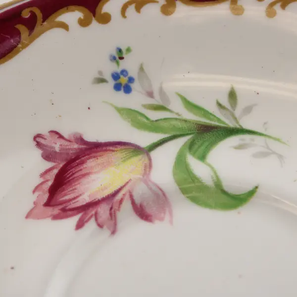 Vintage Bell China Narcissus Daffodil Saucer Gold Trim Tea Cup Saucer