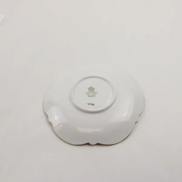 Aynsley Bone China Pink Glaze Saucer Intricate Gold Trim Vintage