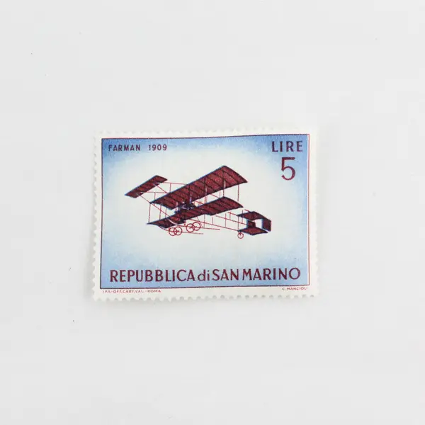 Lot Of 5 San Marino Historic Plane Stamps 1962 Mint Never Hinged OG