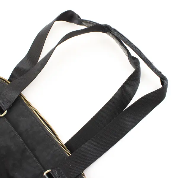 Kipling Black Nylon w/Gold Accents Shoulder Tote Bag