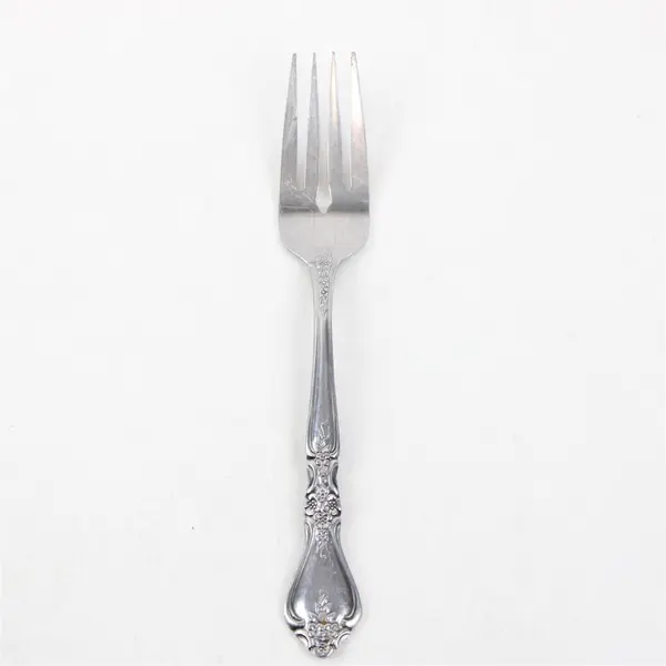 Stanley Roberts (Rogers Co) Kings Berry Pattern SS Salad Fork 7" Long Good