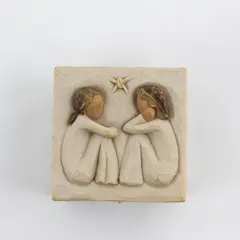 2003 Demdaco Willow Tree Friendship Trinket Box by Sue Lordi