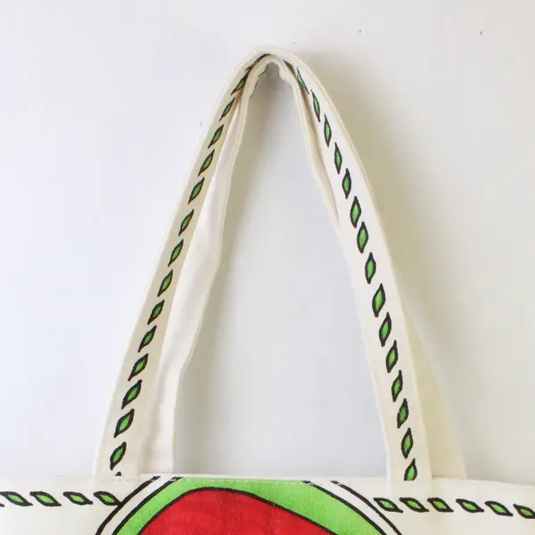 Brighton Love & Joy Large Cotton Blend Canvas Reusable Tote Bag