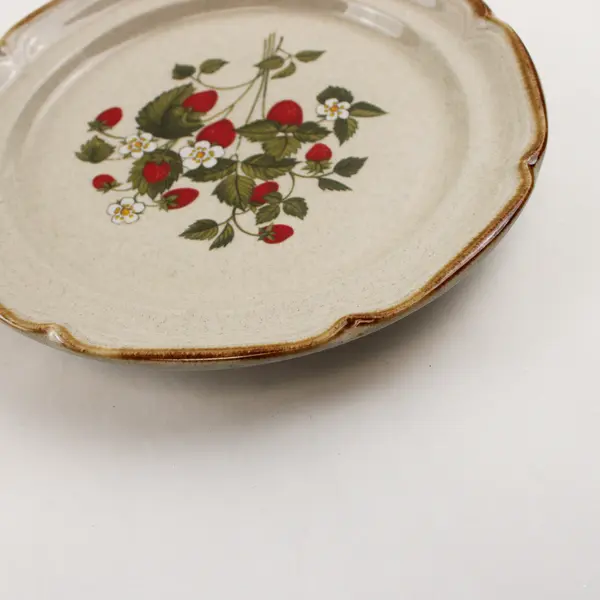 Set of 2 International China Co Strawberry Festival Salad Plates 7.5"