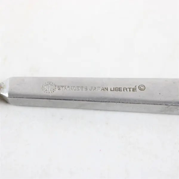 Lot of 2 Stanley Roberts Liberte Pattern Stainless Teaspoons 6.75" Long Good