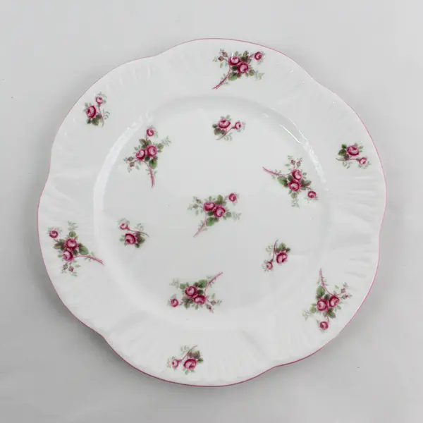 Shelley Bridal Rose Bone China Salad Plate