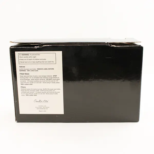 Lot Of 4 Candle-Lite White Vanilla Scented Candles ( 20 Oz Jar And 3 Pillars)