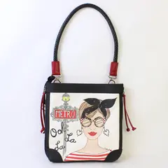 Brighton Metro Chic Petite Cross Body Black, White, and Red