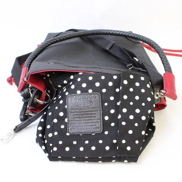 Brighton Metro Chic Petite Cross Body Black, White, and Red