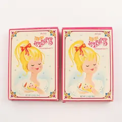 Lot Of 2 Vintage Avon Miss Lollypop Powder Mitt 2.5 Oz Talc (In Original Box)