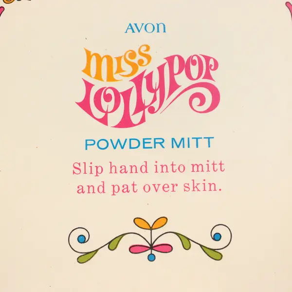 Lot Of 2 Vintage Avon Miss Lollypop Powder Mitt 2.5 Oz Talc (In Original Box)