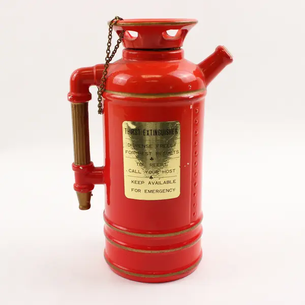Unbranded Thirst Extinguisher Fire Extinguisher Music Box Decanter (Works)