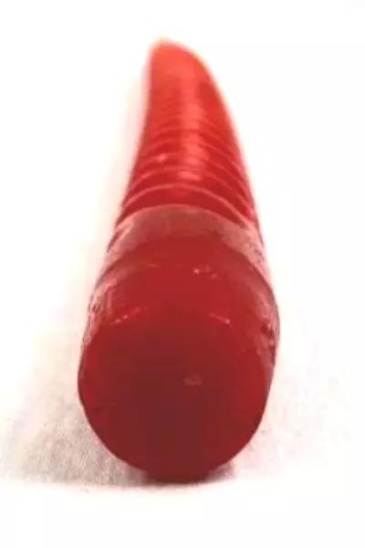 Vintage Red Spiral 13" Taper Candle Unlit Christmas Holiday Decor