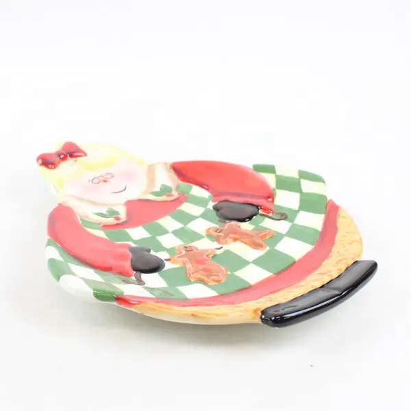 Certified International Becca Barton Mrs Claus Christmas Cookie Plate