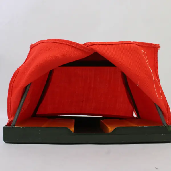 Vintage 1970s Fisher-Price Pop-Up Tent Adventure People + Green Picnic Bench