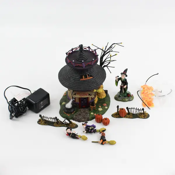 Department 56 Snow Village Witch Way Flight School No. 55347 Retired