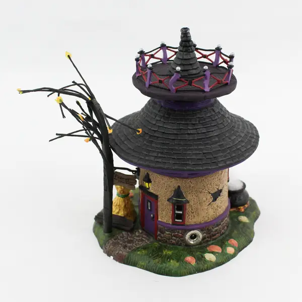 Department 56 Snow Village Witch Way Flight School No. 55347 Retired