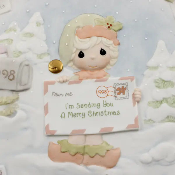 Precious Moments "I'm Sending You A Merry Christmas" Sam Butcher Collector Plate