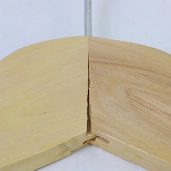 Lot of 5 Wood Hangers With Trouser Bar 17" Wide for Closet Organization