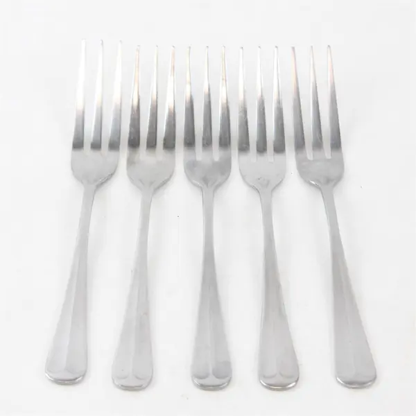 Lot of 5 Rogers Jefferson Manor Pattern Salad Forks 6.75" Long Good