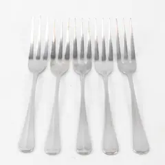Lot of 5 Rogers Jefferson Manor Pattern Salad Forks 6.75" Long Good
