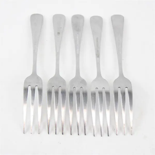 Lot of 5 Rogers Jefferson Manor Pattern Salad Forks 6.75" Long Good