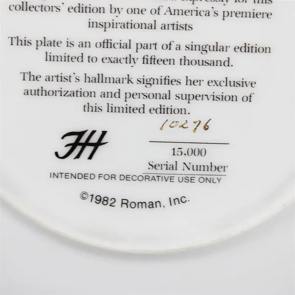 Baby Blossoms Frances Hook Collector Plate 8in Collectible 