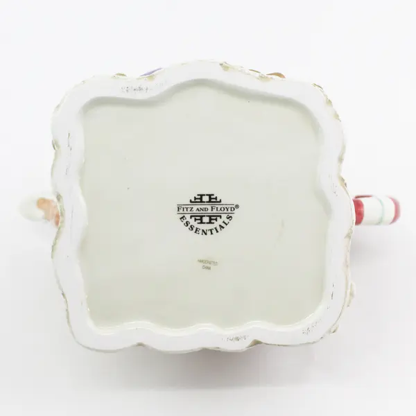 Fitz And Floyd Essentials Gingerbread House Teapot With Lid Christmas Holiday