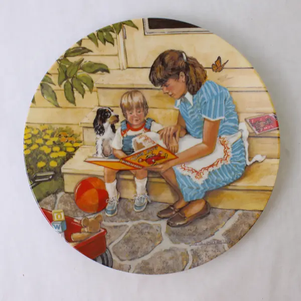 Once Upon A Time Mike Hagel Collector Plate Decorative 1982 Mother's Day